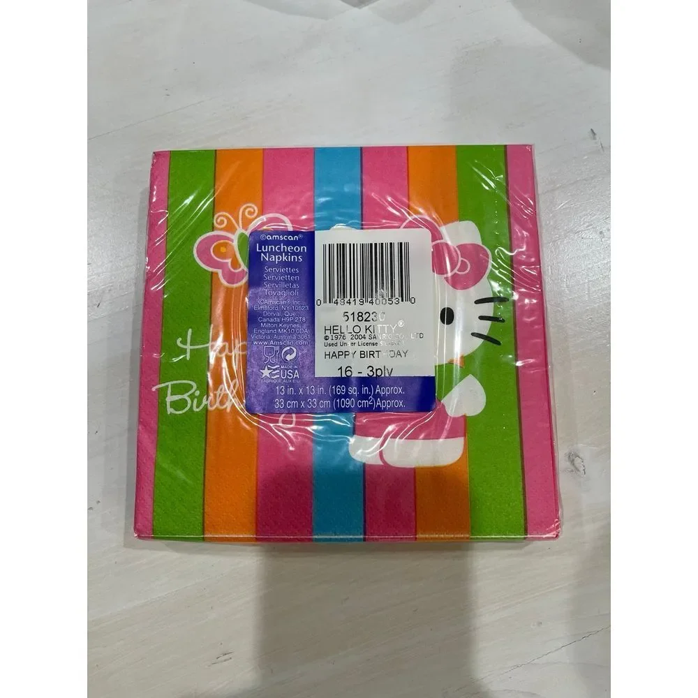 NEW in‎ PACKAGE! Vintage 2004 Hello kitty napkin